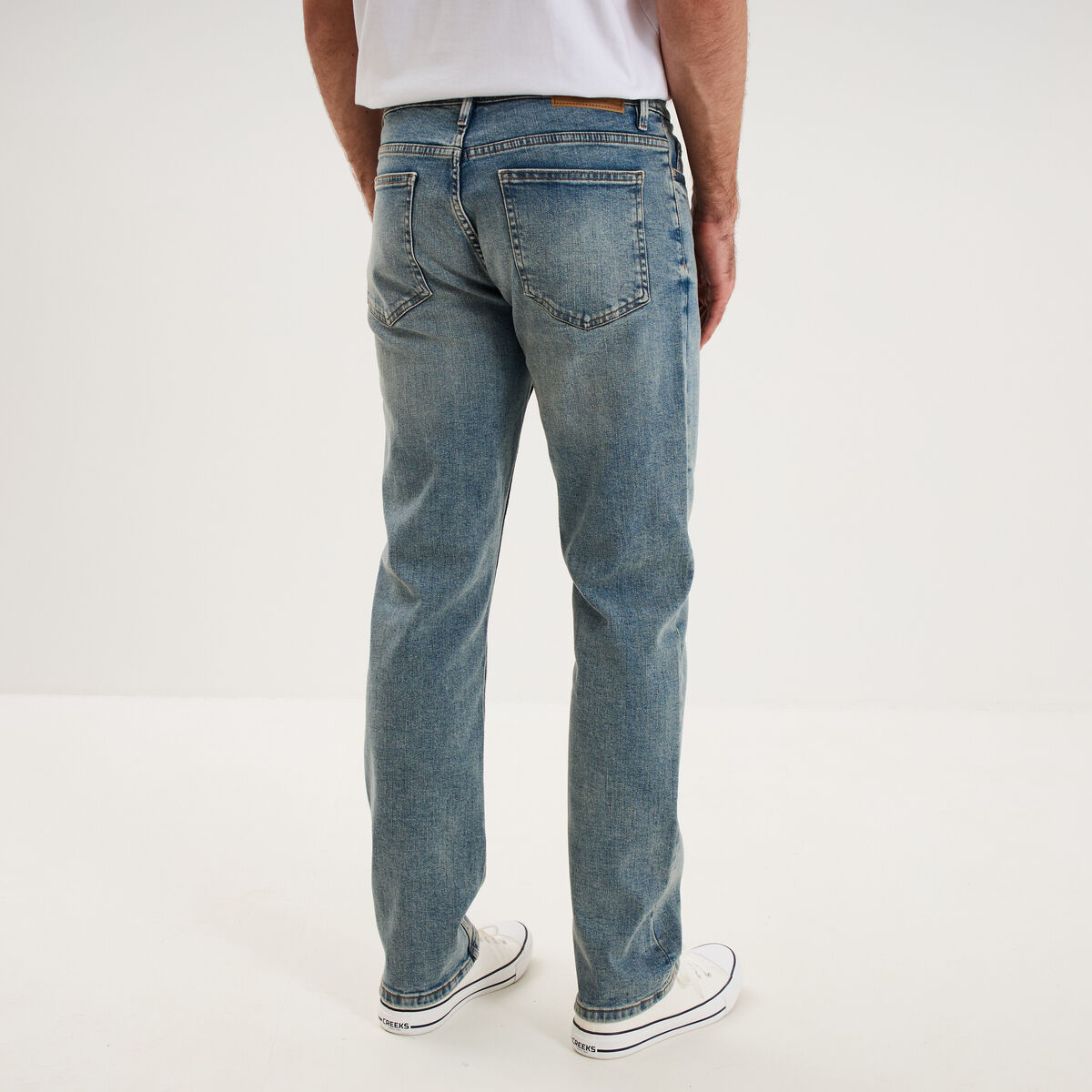 Jeans regular 5 poches denim double stone homme