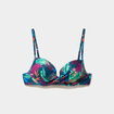 Haut de maillot de bain push up armatur&eacute; bleu p&eacute;trole femme