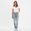 Jeans regular 5 poches coton Creeks denim double stone femme