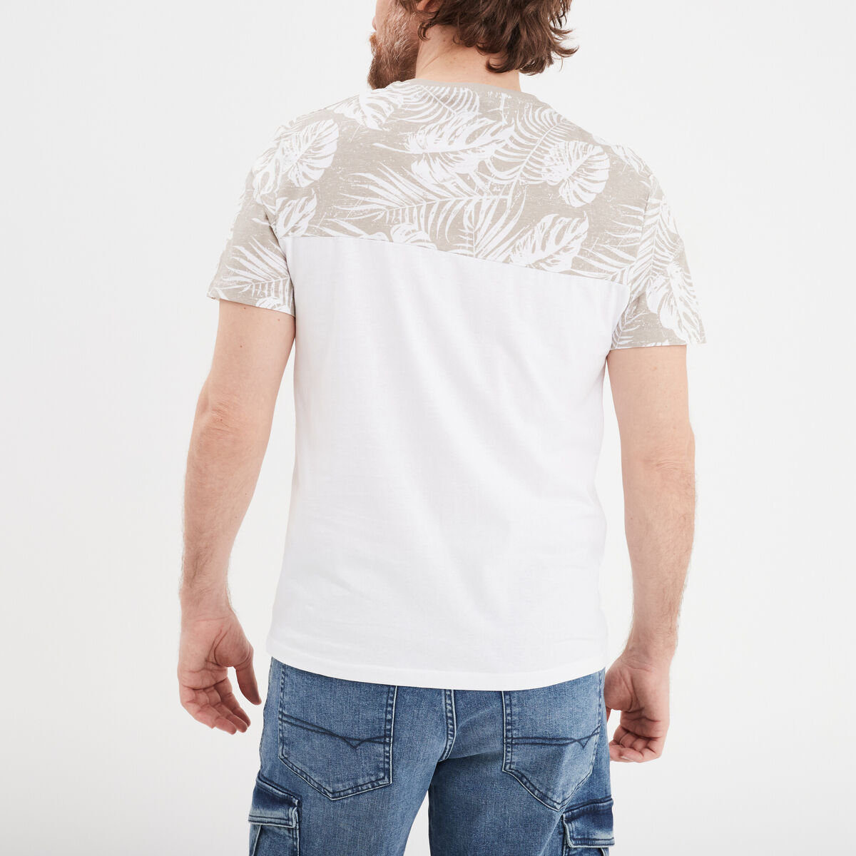 T-shirt à manches courtes 1 poche Creeks gris clair homme