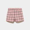 Jupe-short taille &eacute;lastiqu&eacute;e rose fille