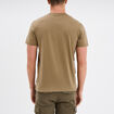 T-shirt manches courtes coton Liberto vert kaki homme