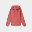 Sweat hoodie 1 poche &agrave; capuche vieux rose femme