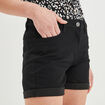 Short skinny 5 poches noir femme