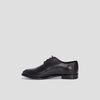 Derbies plates en cuir noir femme