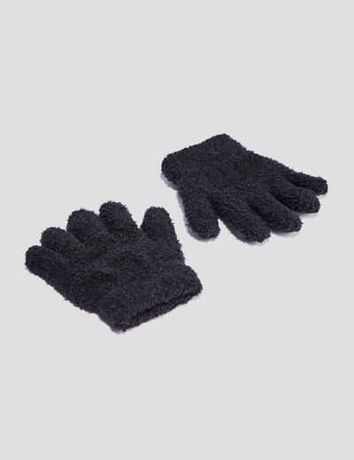 Gants noir fille
