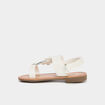 Sandales papillons pailletés blanc fille