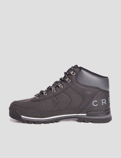 Boots lacées noir homme