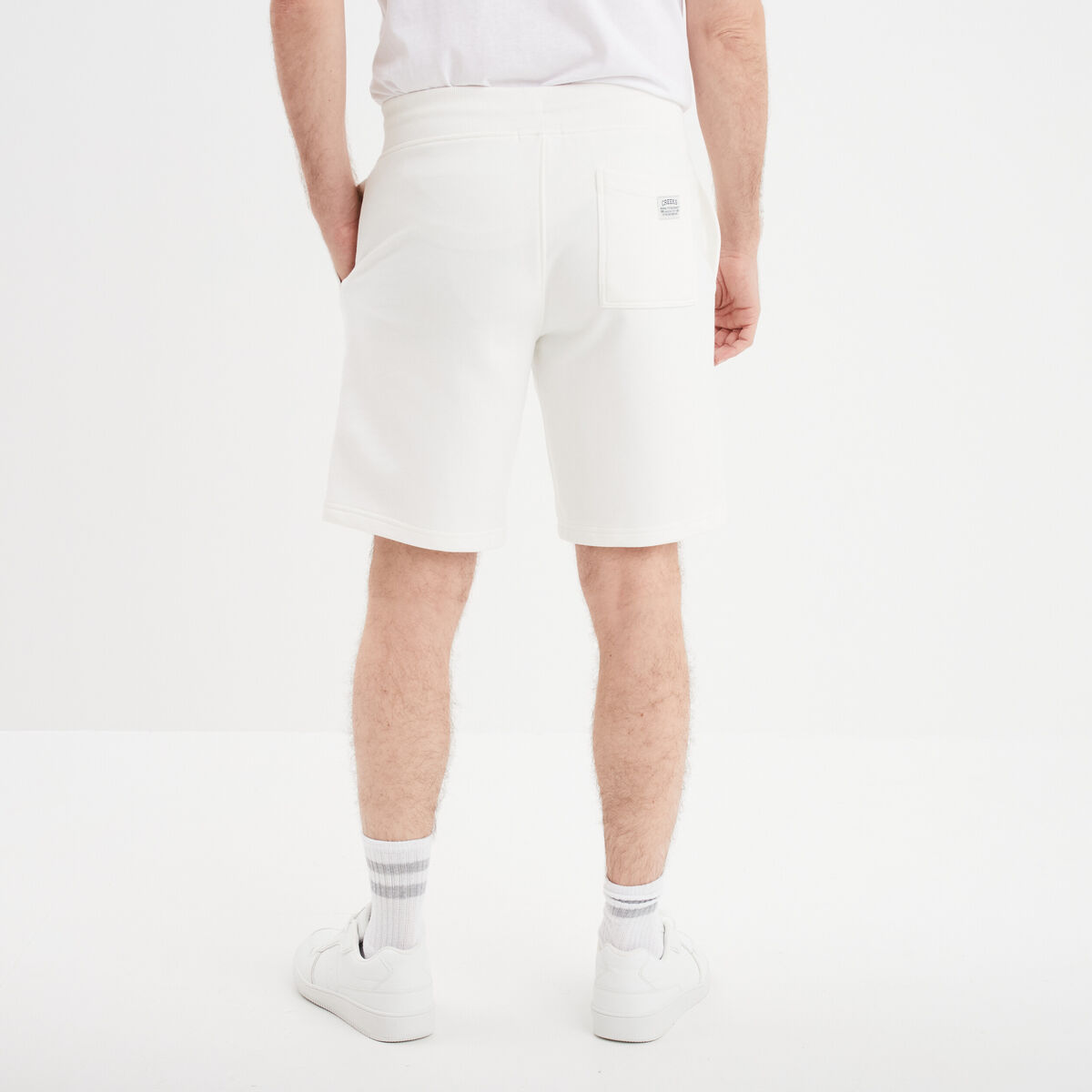 Short de jogging droit Creeks blanc homme