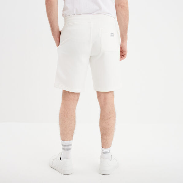 short de jogging droit creeks blanc homme Short de jogging droit Creeks blanc homme