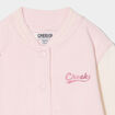Veste teddy boutonnée rose clair bébé fille