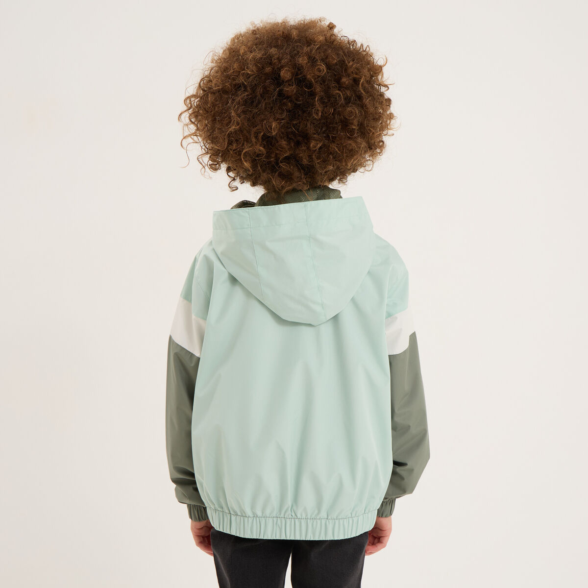 Veste à capuche zippée vert kaki garçon | La Halle