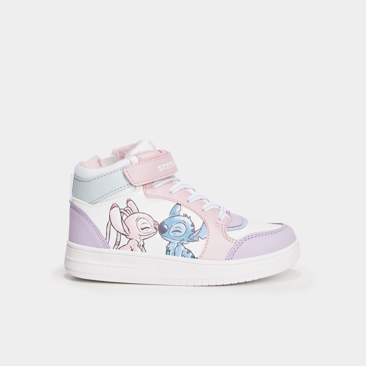 Baskets montantes zippées Stitch multicolore fille