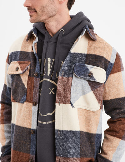 Surchemise droite 2 poches Creeks marron homme