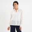 Chemise broderie anglaise coton ecru femme