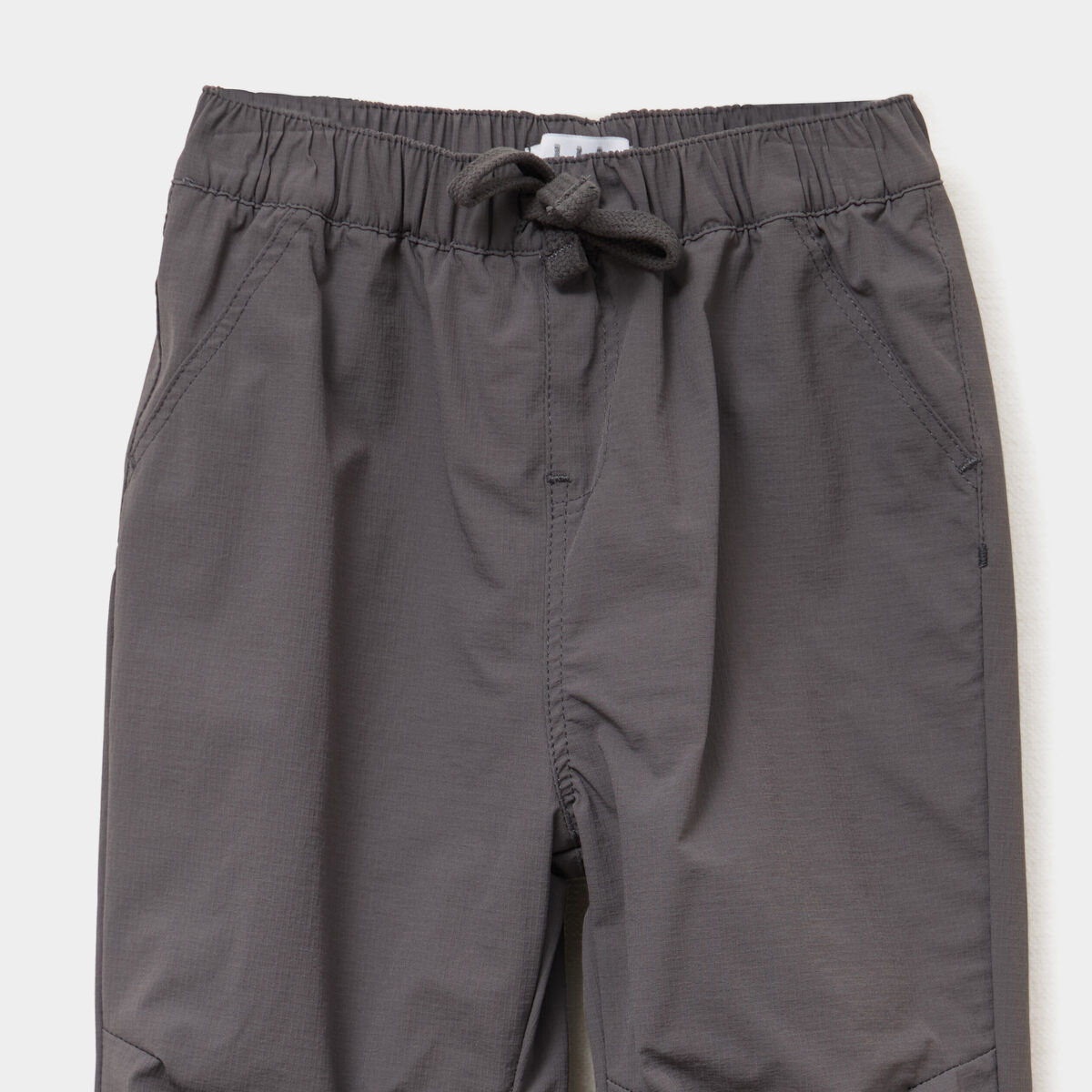Pantalon droit doublé taille élastiquée gris foncé bébé garçon