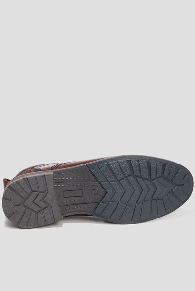 Bottines à lacets en cuir Creeks Brownie marron homme