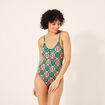 Maillot de bain une pièce bleu pétrole femme
