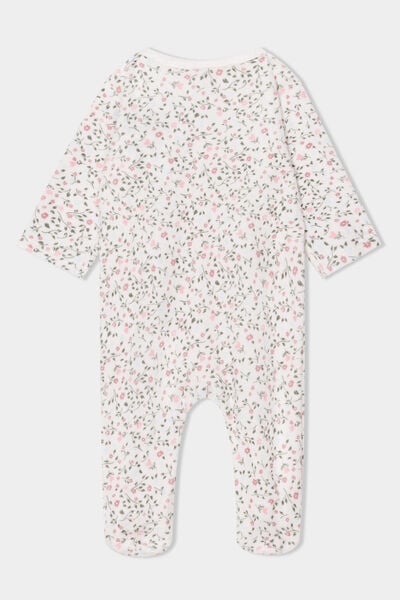 Pyjama dors-bien col rond effet polaire beige b&eacute;b&eacute;