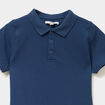 Polo manches courtes à détail brodé bleu marine garçon