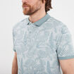 Polo droit manches courtes coton Creeks bleu ciel homme