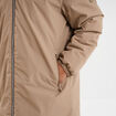 Parka d&eacute;perlante doubl&eacute;e &agrave; capuche taupe homme
