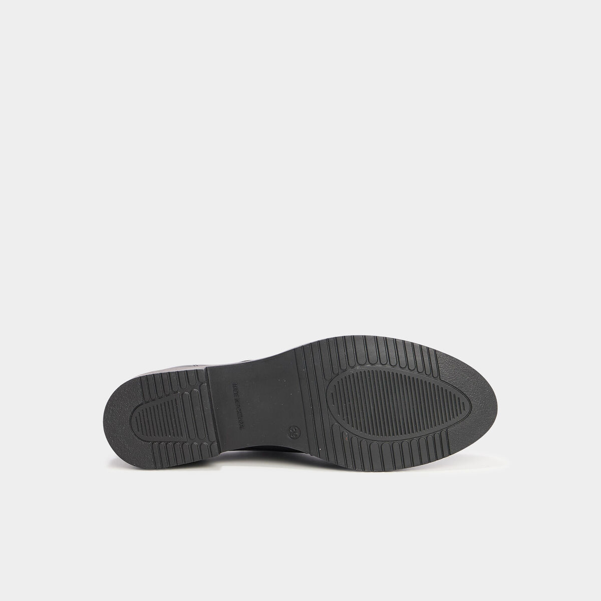Derbies &agrave; lacets en cuir noir femme