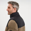 Doudoune d&eacute;perlante &agrave; capuche amovible taupe homme