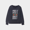Sweat col rond Guns N' Roses noir femme