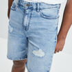 Short regular en jean denim triple stone homme