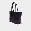 Sac shopper trapèze noir femme