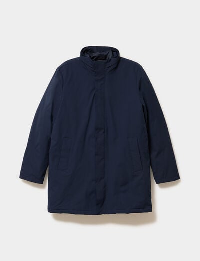 Parka 3-en-1 d&eacute;perlante bleu fonc&eacute; homme