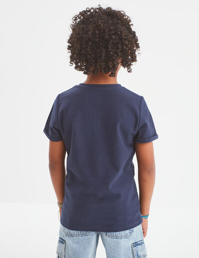 T-shirt manches courtes bleu marine garçon