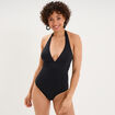 Maillot de bain une pi&egrave;ce gainant noir femme