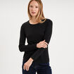 T-shirt thermique Damart x Trappeur noir femme