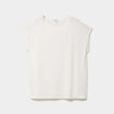T-shirt &eacute;paules effet macram&eacute; blanc femme grande taille