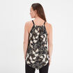 Débardeur asymétrique Mosquitos noir femme