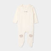 Ensemble 3 pi&egrave;ces dors-bien body gilet creme b&eacute;b&eacute;
