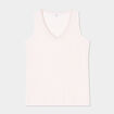 Débardeur col en V sans manches rose clair femme