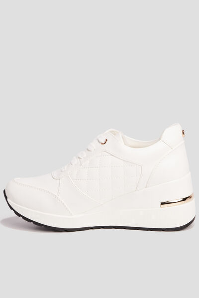 Runnings compensées Mosquitos blanc femme