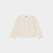 Gilet fils métallisés Creeks blanc bébé fille
