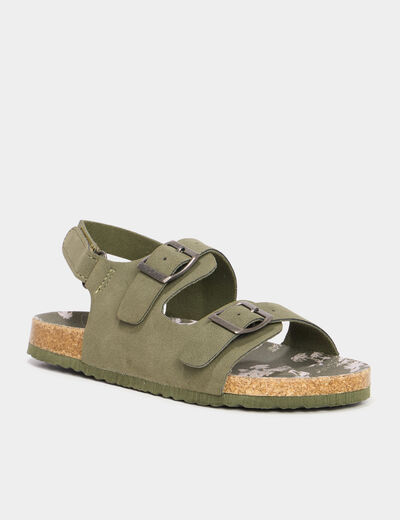 Sandales vert kaki garçon