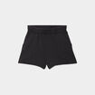 Short de jogging en molleton noir femme