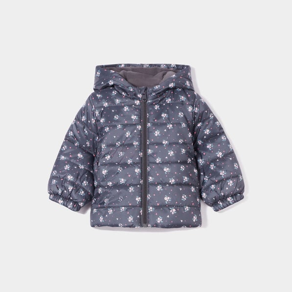 doudoune oversize zippee a capuche gris fonce bebef Doudoune oversize zippée à capuche gris foncé bébé fille