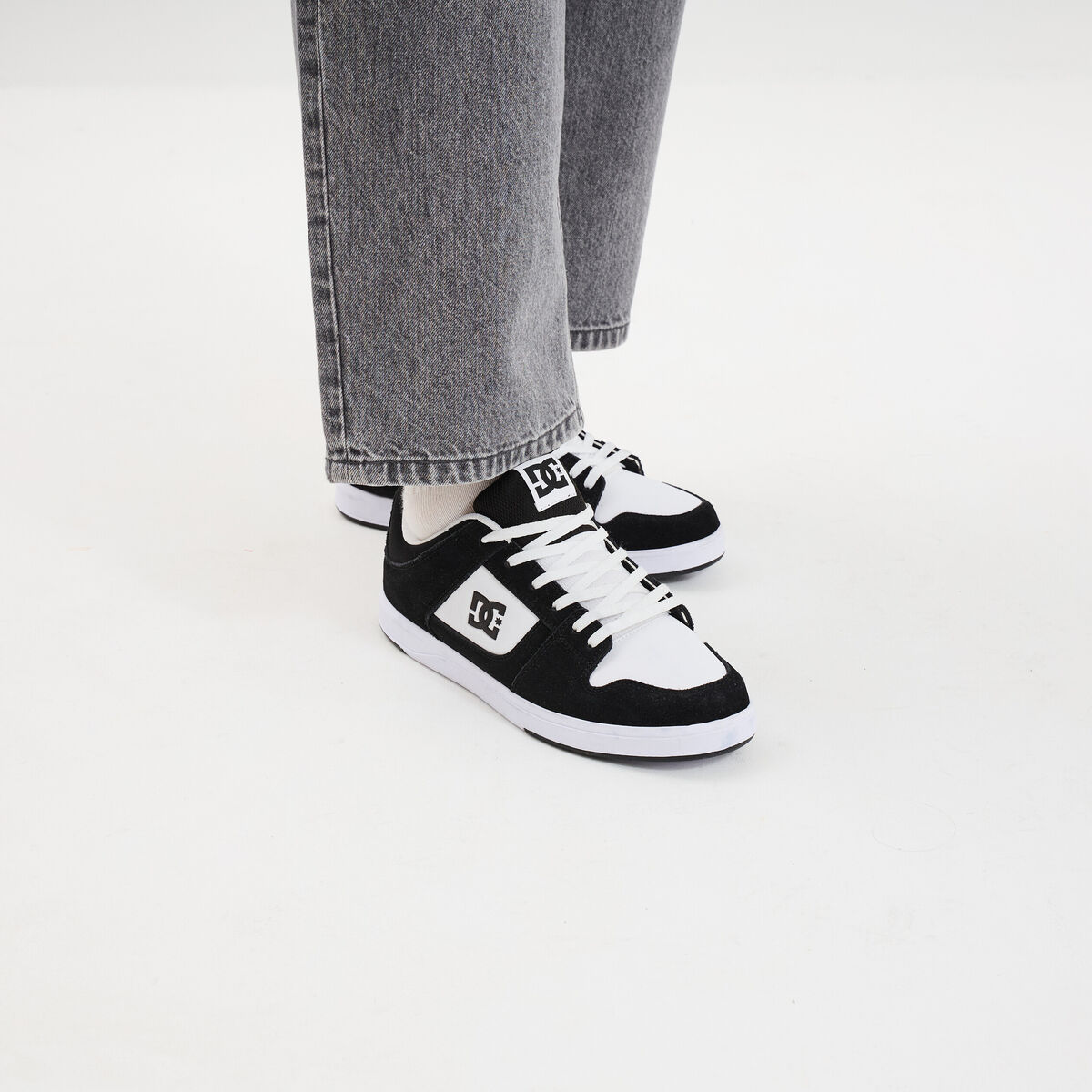Baskets en cuir su&eacute;dine antid&eacute;rapantes multicolore homme