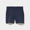Short droit stretch poches zipp&eacute;es gris fonc&eacute; homme