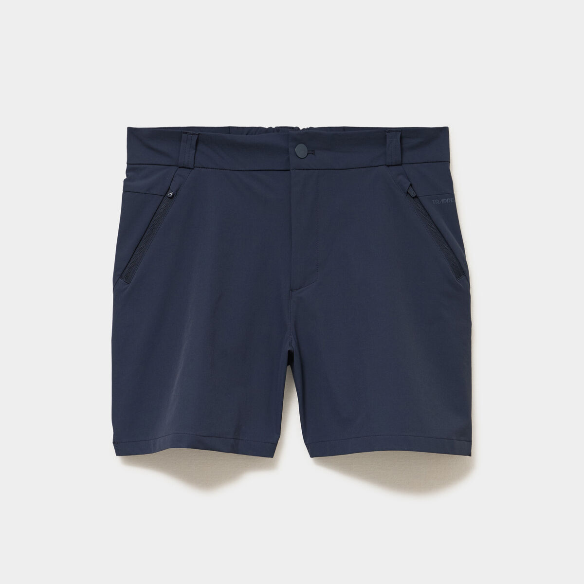 Short droit stretch poches zipp&eacute;es gris fonc&eacute; homme