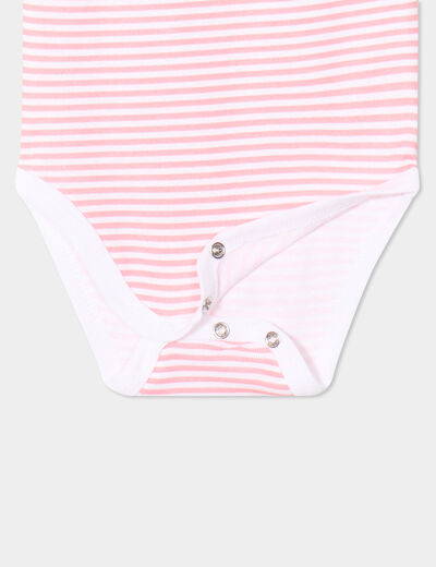 Lot 3 bodies US coton bretelles fines blanc bébé fille