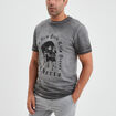T-shirt col rond manches courtes Liberto gris clair homme