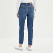 Jeans mom 7/8ème taille haute coton denim stone femme